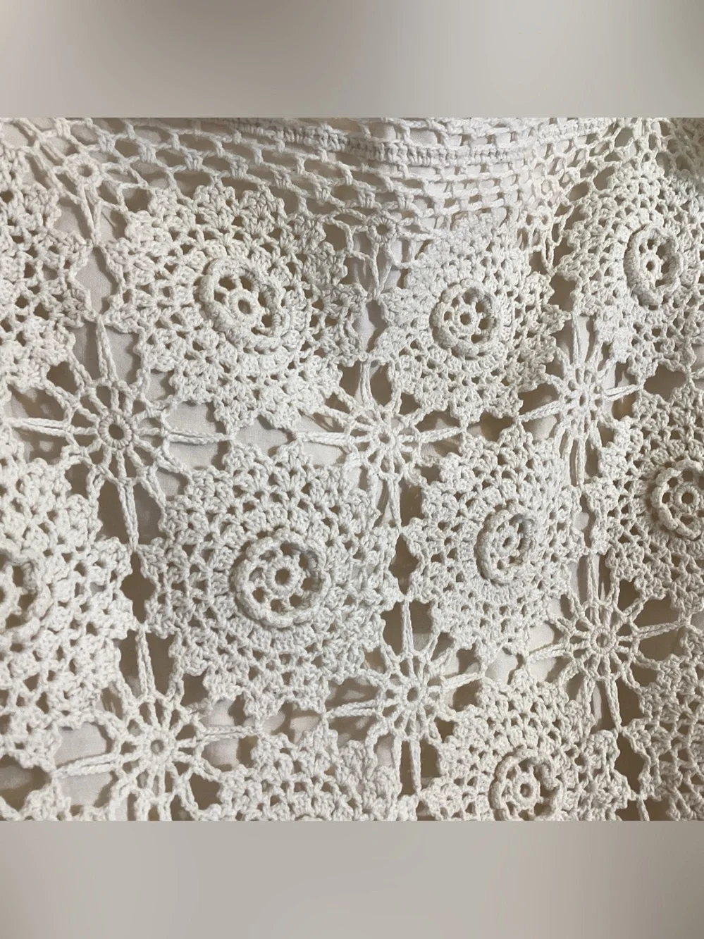 Crochet Cotton Pillowcase Scallop Edge Standard 18x26
